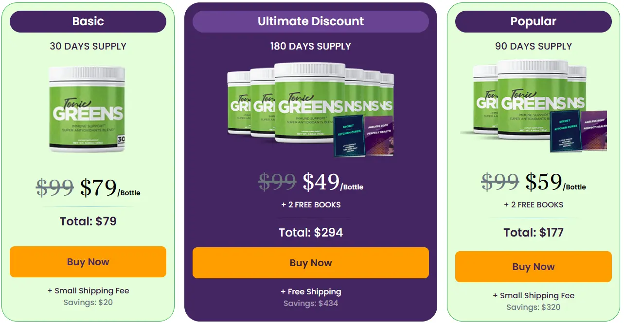Buy Tonic Greens from official website secure checkout